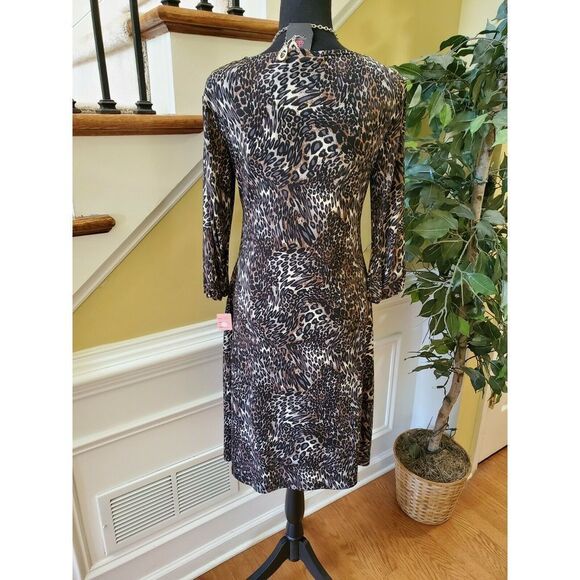 NWT Susie in the City Animal Print Dress Small - Picture 5 of 8
